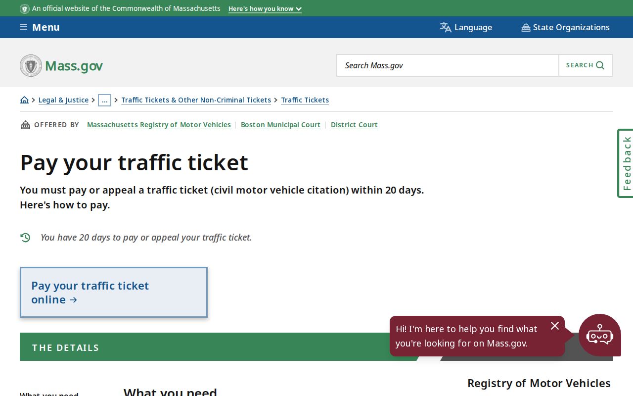 Barnstable County traffic warrant search and the official citation payment instructions for motor vehicle tickets